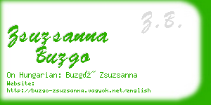 zsuzsanna buzgo business card